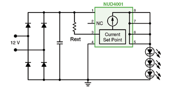 Источник стабильного тока для питания светодиодов на базе NU4001